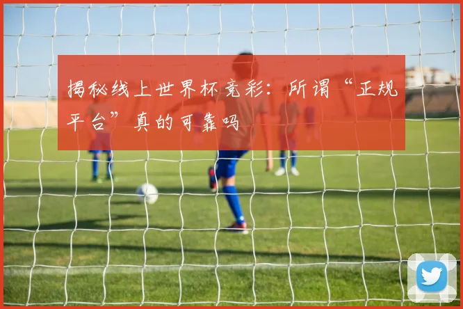揭秘线上世界杯竞彩：所谓“正规平台”真的可靠吗
